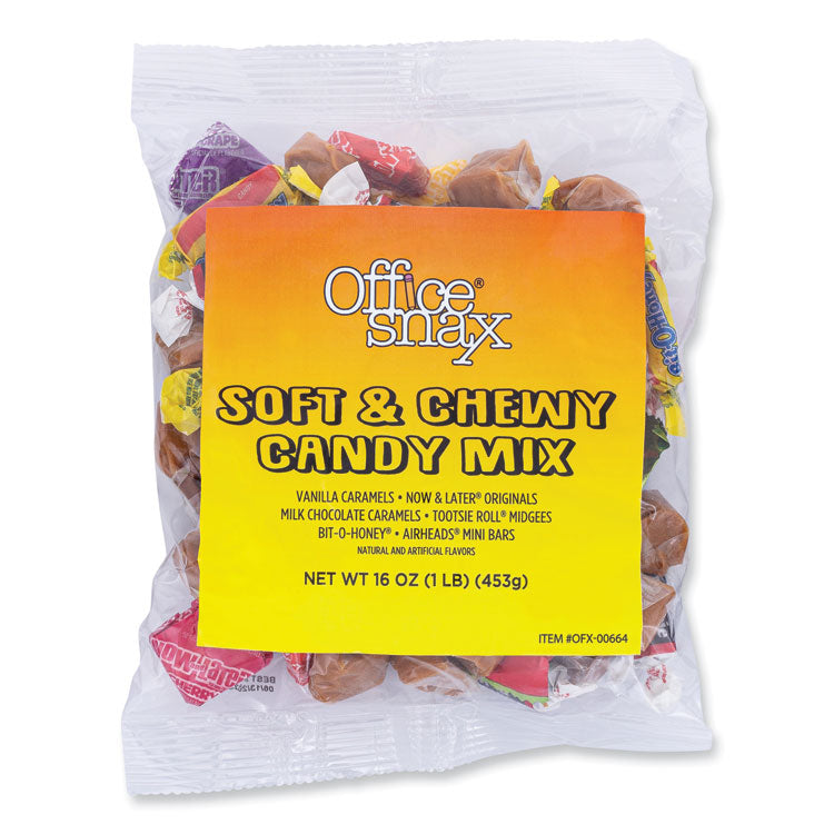 Office Snax - Candy Assortments, Soft and Chewy Candy Mix, 1 lb Bag