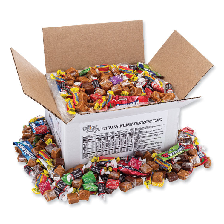 Office Snax - Candy Assortments, Soft and Chewy Candy Mix, 5 lb Carton