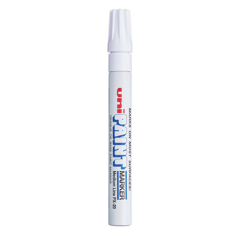uni-Paint - Permanent Marker, Medium Bullet Tip, White