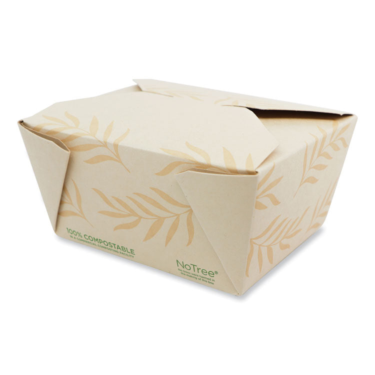 World Centric - No Tree Folded Takeout Containers, 26 oz, 4.2 x 5.2 x 2.5, Natural, Sugarcane, 450/Carton