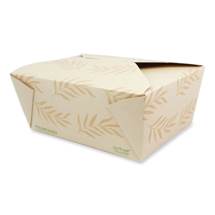 World Centric - No Tree Folded Takeout Containers, 95 oz, 6.5 x 8.7 x 3.5, Natural, Sugarcane, 160/Carton