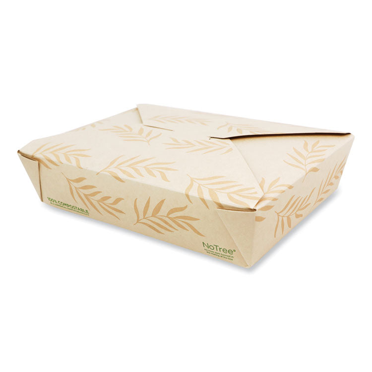 World Centric - No Tree Folded Takeout Containers, 50 oz, 6.2 x 8.5 x 1.85, Natural, Sugarcane, 200/Carton
