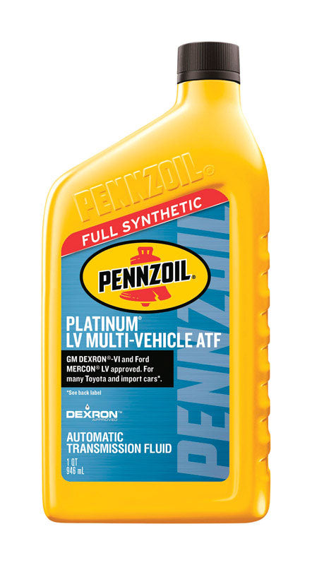 PENNZOIL - Pennzoil Platinum Dexron VI/Mercon Automatic Transmission Fluid 1 qt - Case of 6