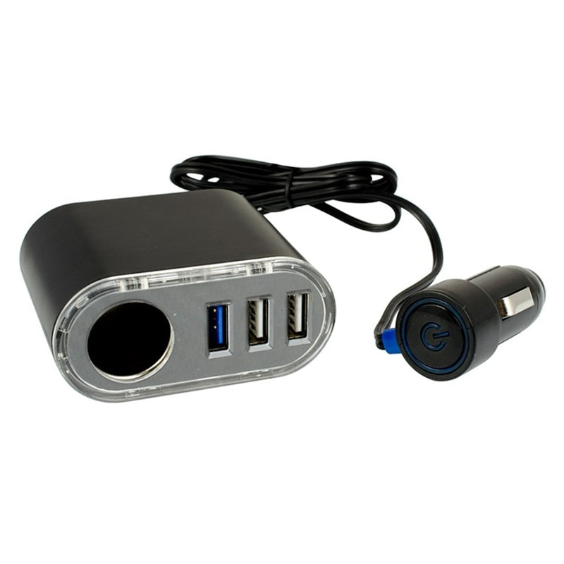 GOXT - Goxt 12 V Black Quad Charger 1 pk