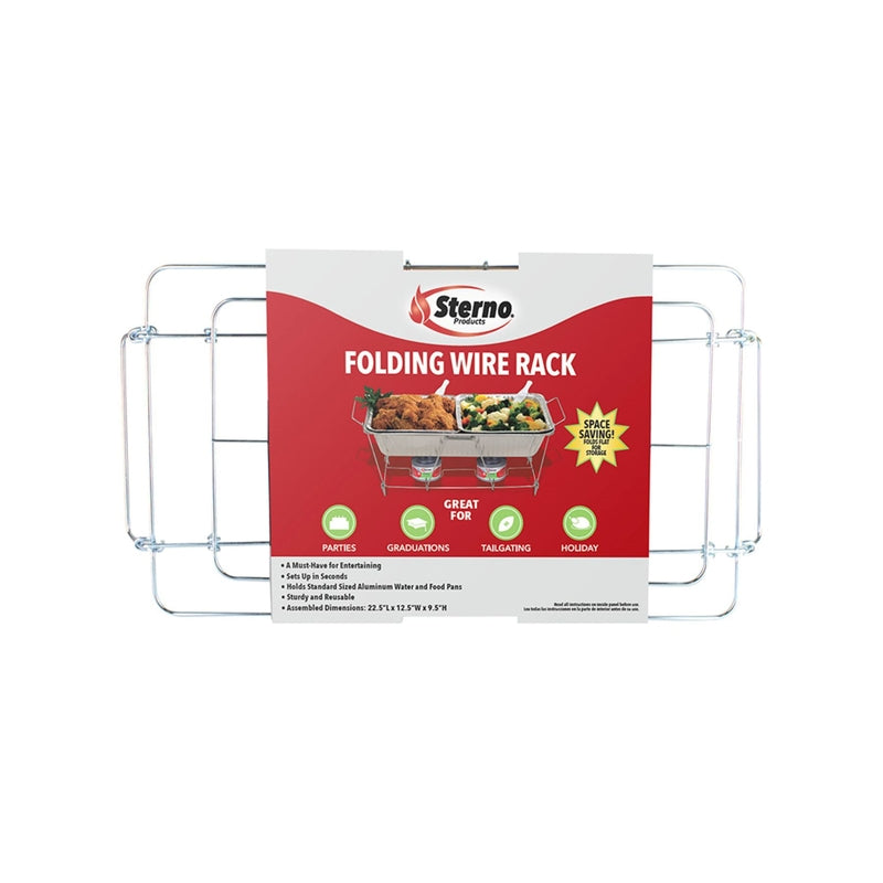 STERNO - Sterno Silver Wire Chafing Dish Rack 1.50 in. H X 12.13 in. W X 22.75 in. L 1 pk