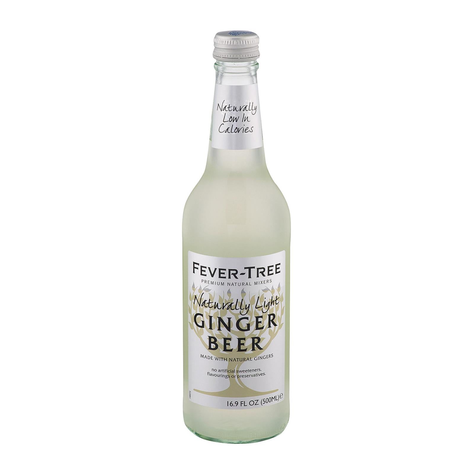 Fever - Tree Naturally Light Ginger Beer - Ginger Beer - Case of 8 - 16.9 FL oz.