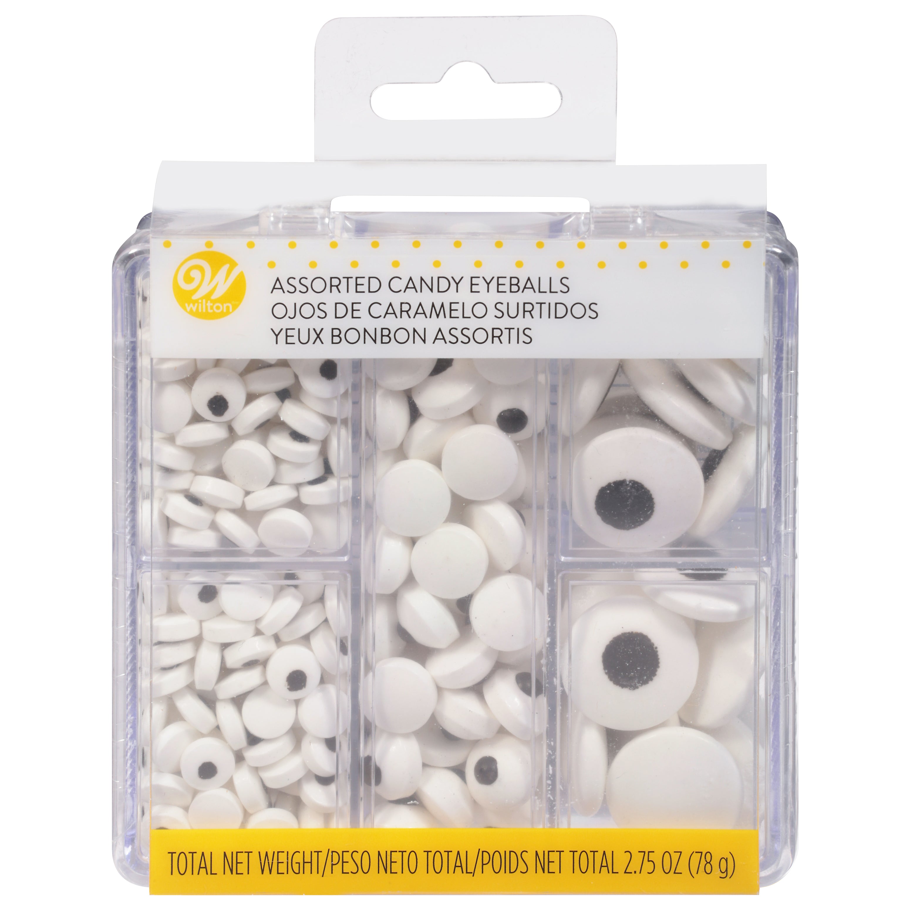 Wilton Assorted Candy Eyeballs 2.75 oz - Case of 10