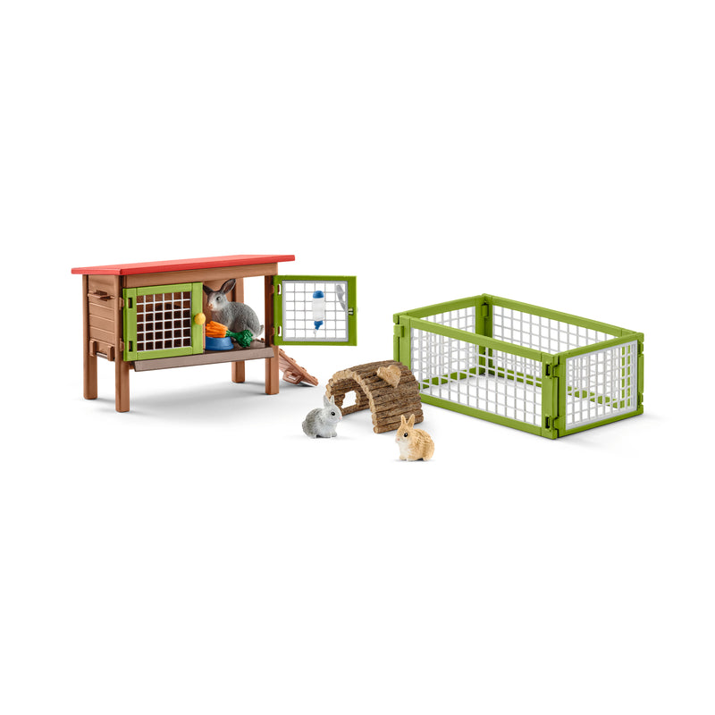 SCHLEICH - Schleich Farm World Rabbit Hutch Toy Set Plastic 8 pc - Case of 2