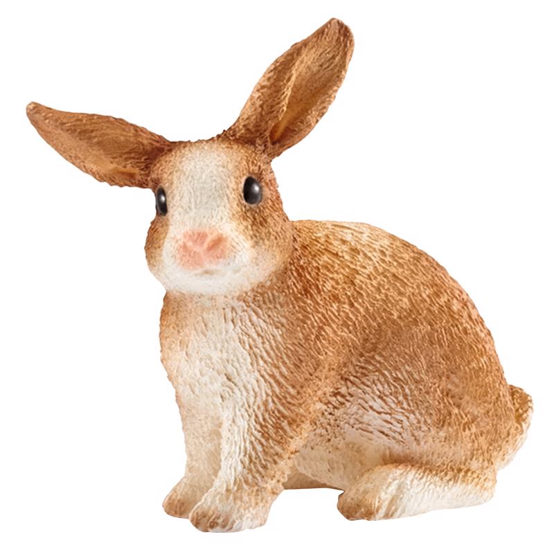 SCHLEICH - Schleich Farm World Rabbit Toy Plastic Brown/White - Case of 5