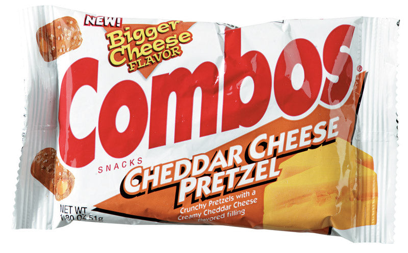 COMBOS - Combos Cheddar Cheese Pretzel Crackers 1.8 oz Packet - Case of 18