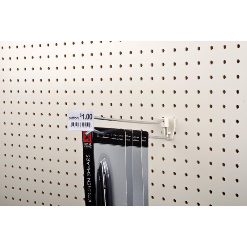 SIFFRON - 6 in. Silver Metal Peg Hook 10 pk