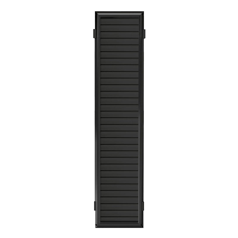 LAVI - 48 in. H X 1 in. W X 10 in. L Matte Black Slatwall Panel