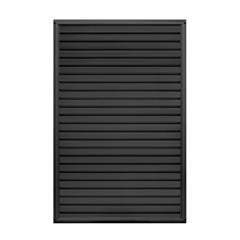 LAVI - 48 in. H X 1 in. W X 24 in. L Matte Black Slatwall End Cap