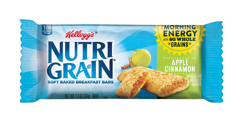 NUTRI-GRAIN - Nutri-Grain Apple Cinnamon Cereal Bar 1.3 oz Pouch - Case of 16
