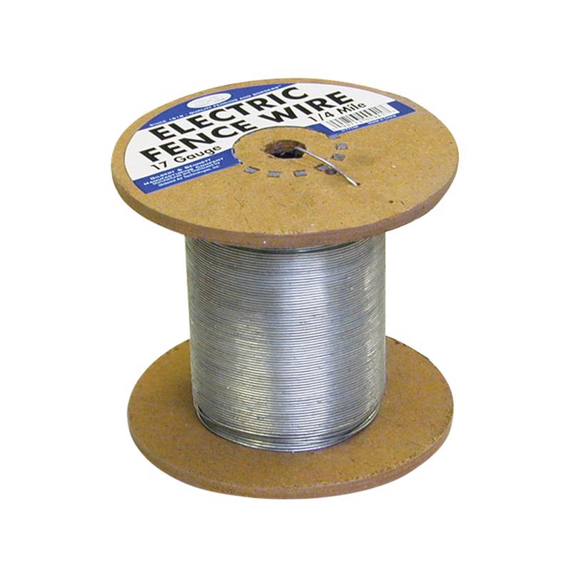 MAT - MAT 5.71 in. H X 1320 ft. L Steel Electric Wire Silver