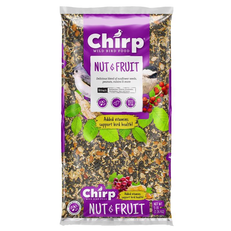 CHIRP - Chirp Wild Bird Fruits and Nuts Wild Bird Food 5 lb