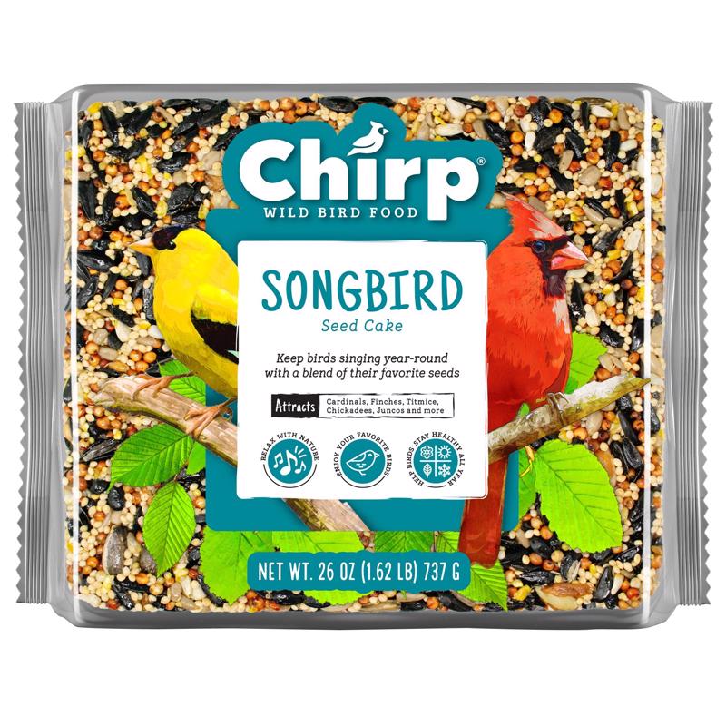 CHIRP - Chirp Songbird Wild Bird Black Oil Sunflower Seed Cake 26 oz