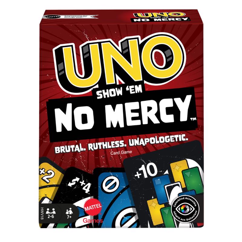 MATTEL - Mattel Show 'em No Mercy UNO Multicolored 168 pc