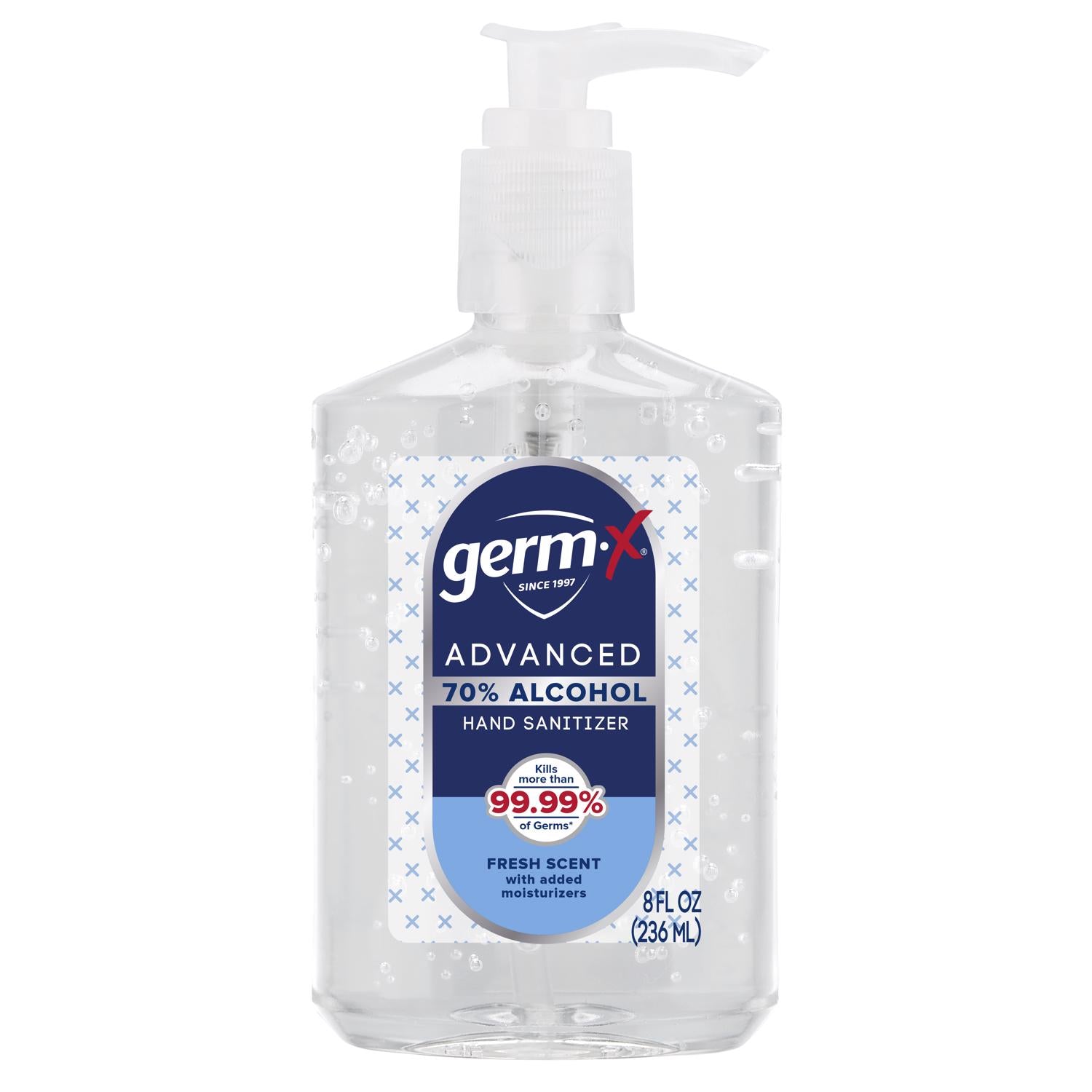 Germ-X Fresh Scent Liquid Advanced Hand Sanitizer 8 fl. oz. - Case of 6