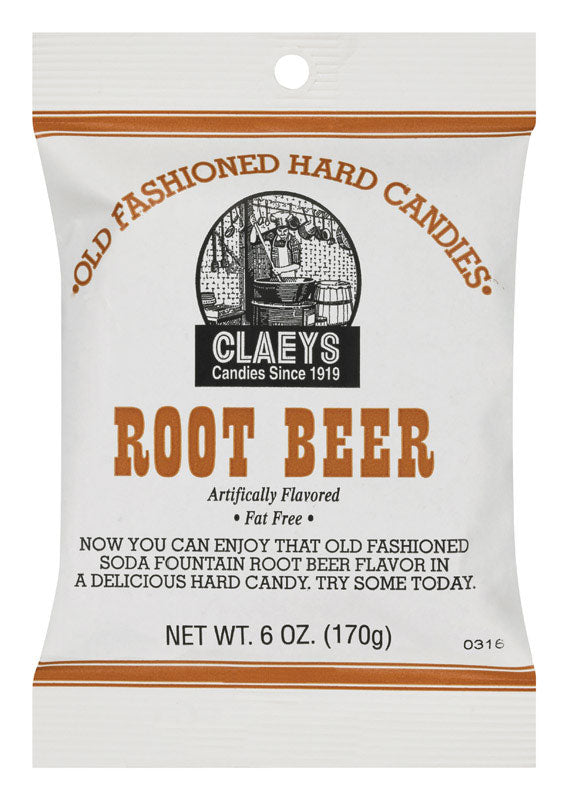CLAEYS - Claeys Old Fashioned Root Beer Hard Candy 6 oz