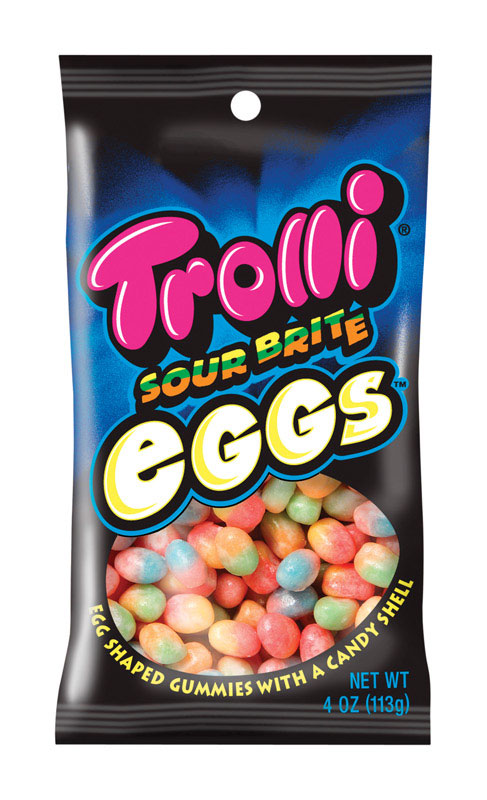 TROLLI - Trolli Sour Brite Eggs Sour Gummi Candy 4 oz - Case of 12
