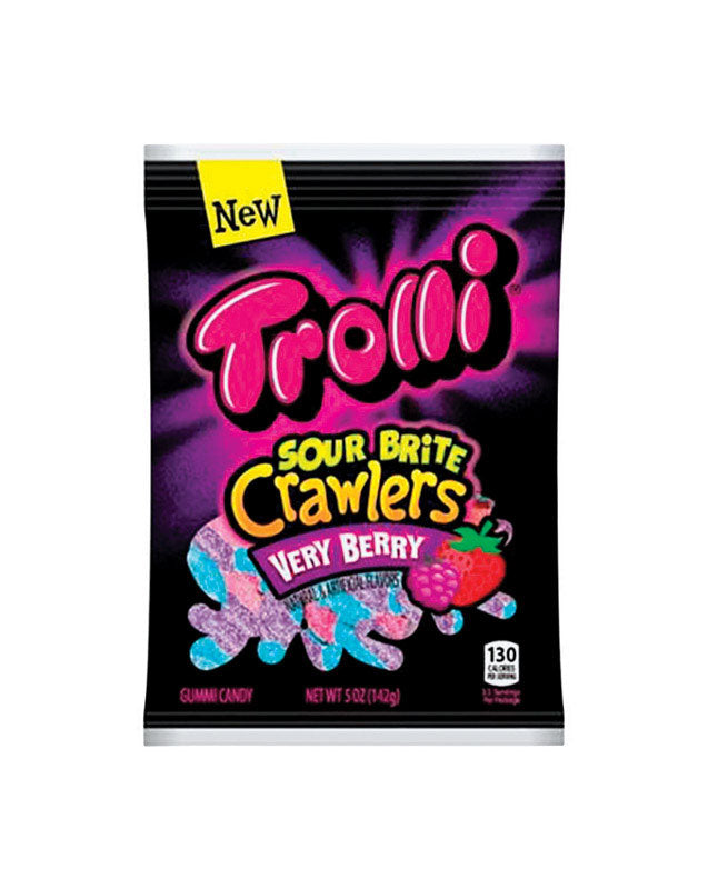 TROLLI - Trolli Sour Brite Crawlers Very Berry Gummi Candy 5 oz