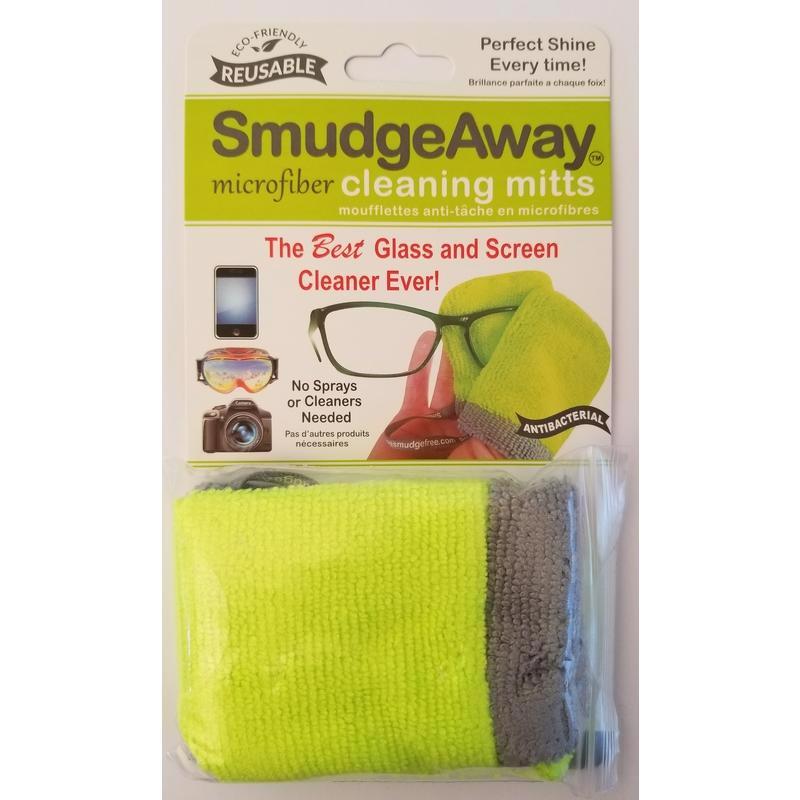 SMUDGEAWAY - SmudgeAway Microfiber Cleaning Mitt 2.5 in. W X 3.5 in. L 1 pk