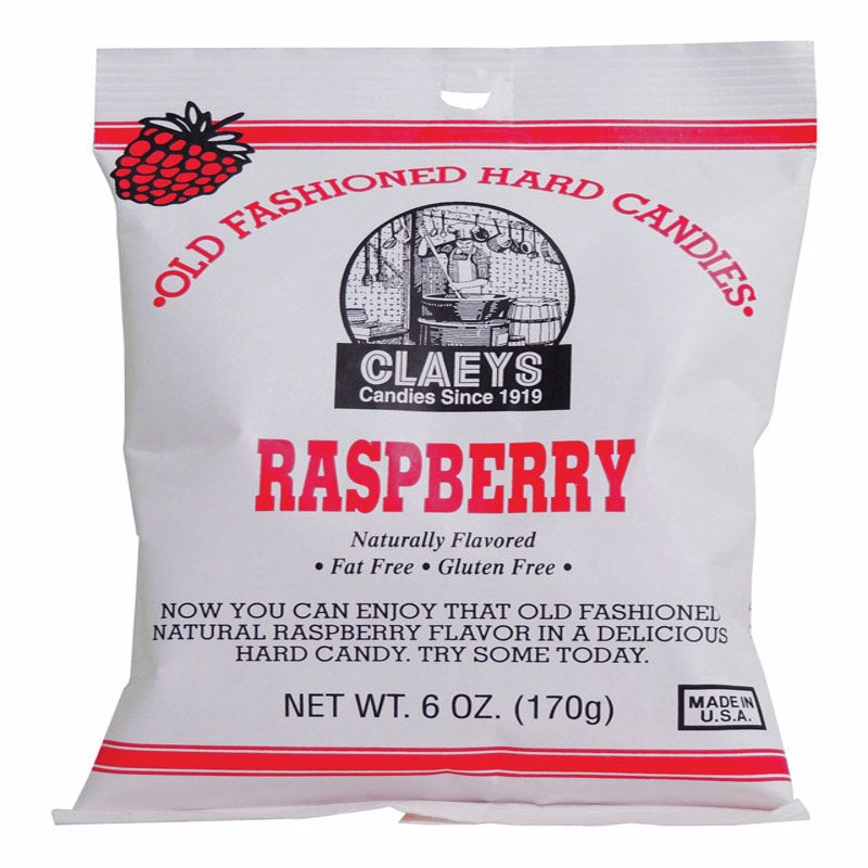 CLAEYS - Claeys Old Fashioned Raspberry Hard Candy 6 oz