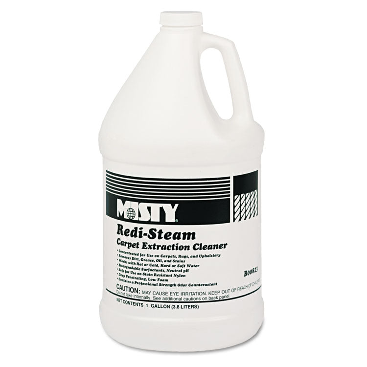 Misty - Redi-Steam Carpet Cleaner, Pleasant Scent, 1 gal Bottle, 4/Carton