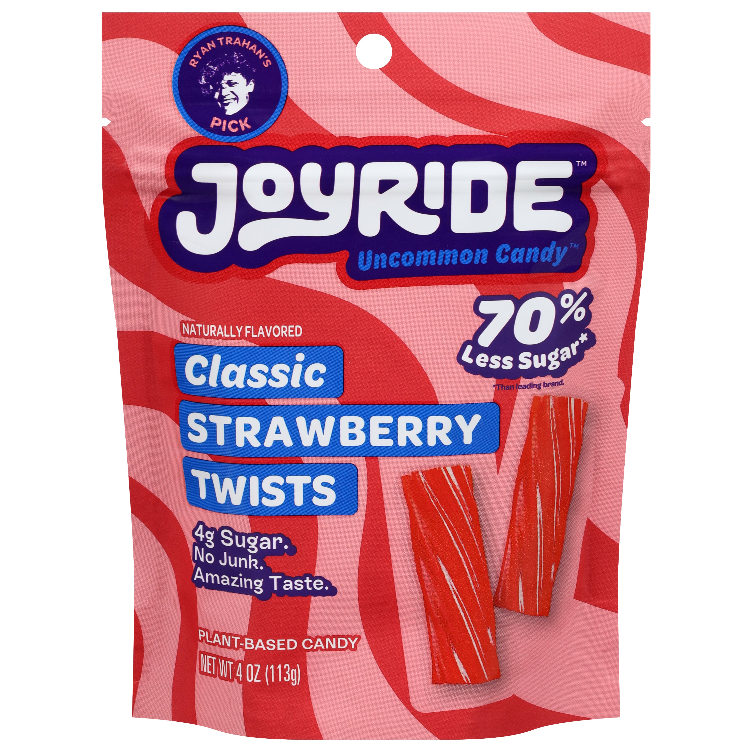 Joyride Classic Strawberry Twists 4 oz - Case of 10