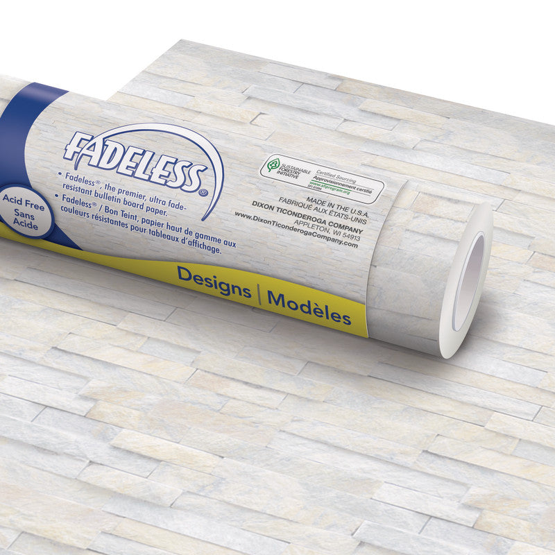 FADELESS - Bulletin Board Paper - Ledger Stone, 48" x 50'