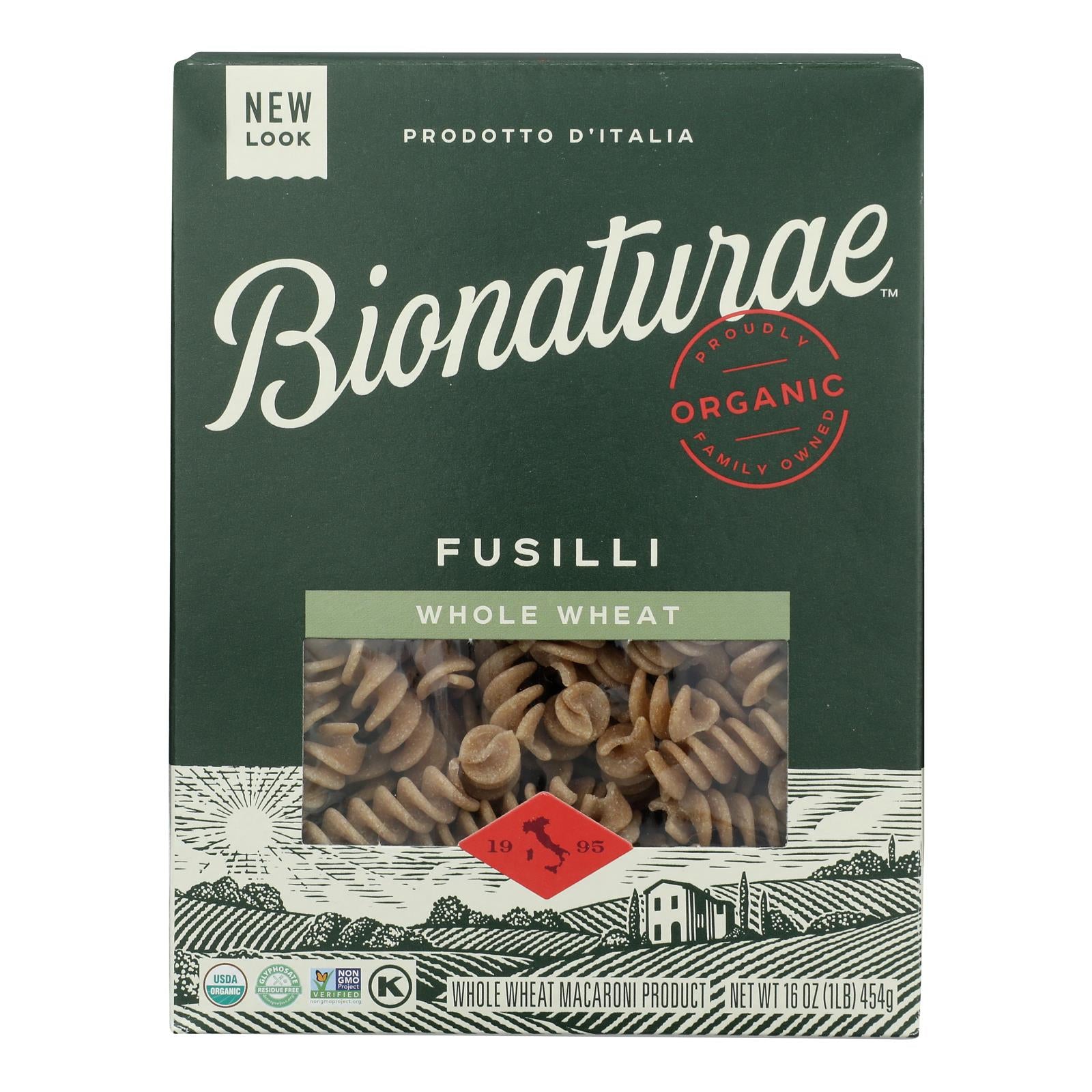 Bionaturae Whole Wheat Fusilli - 1 Each - 16 OZ