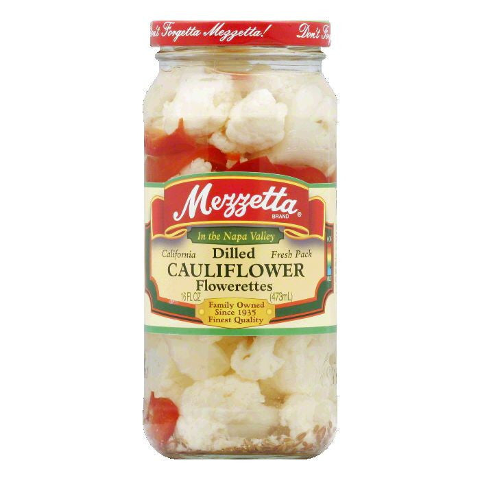 Mezzetta Fresh Pack Mild Dilled Cauliflower 16 oz - Case of 6