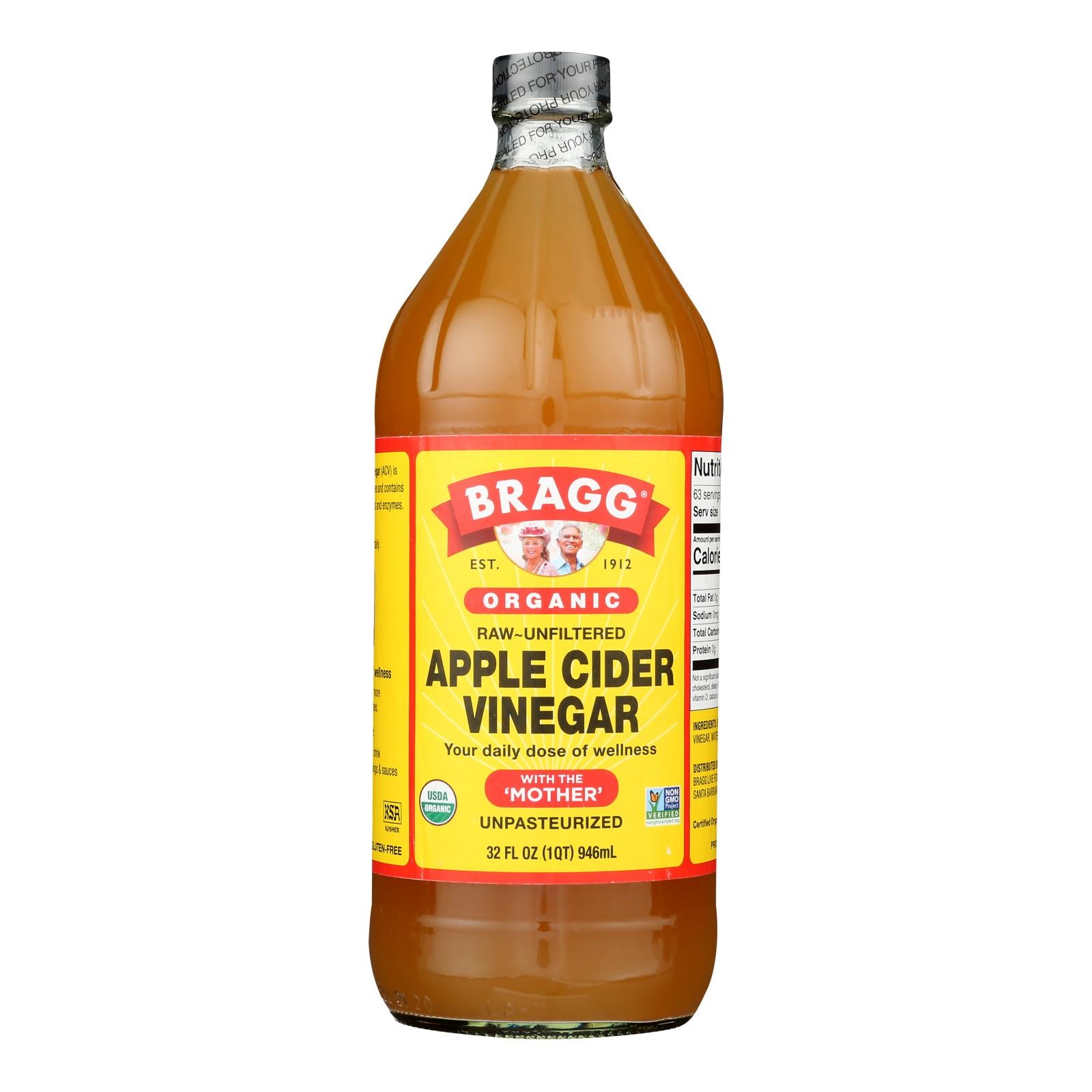 Bragg Apple Cider Vinegar, Raw & Unfiltered - 1 Each - 32 FZ