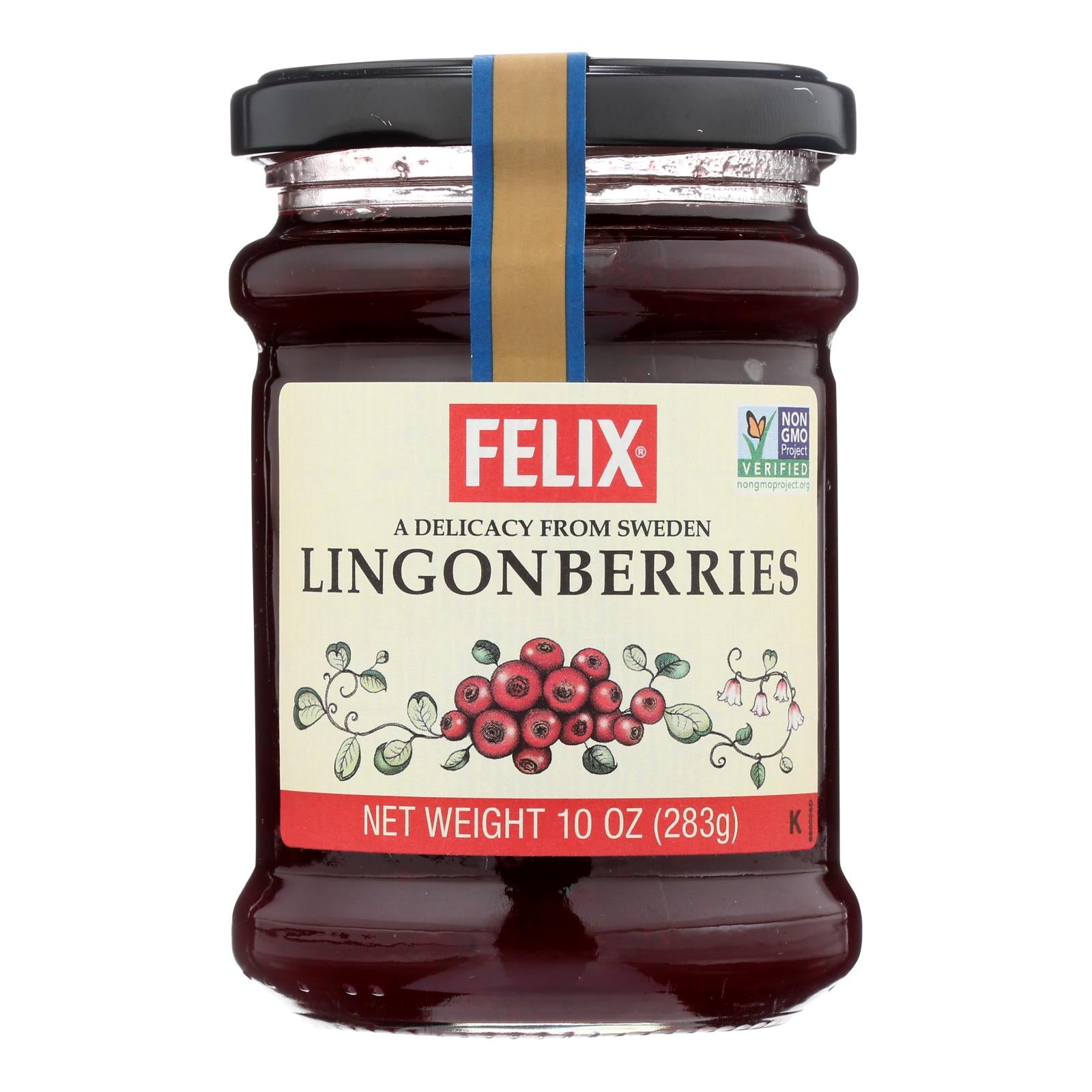 Felix Lingonberry Jam - Wild - Case of 8 - 10 oz.