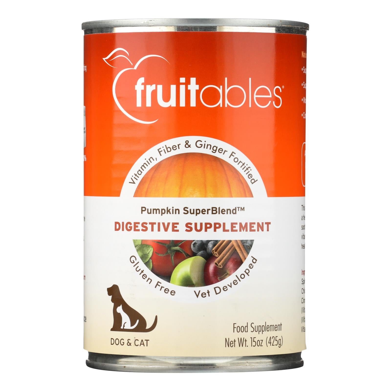 Fruitables Digestive Supplement - Case of 12 - 15 OZ