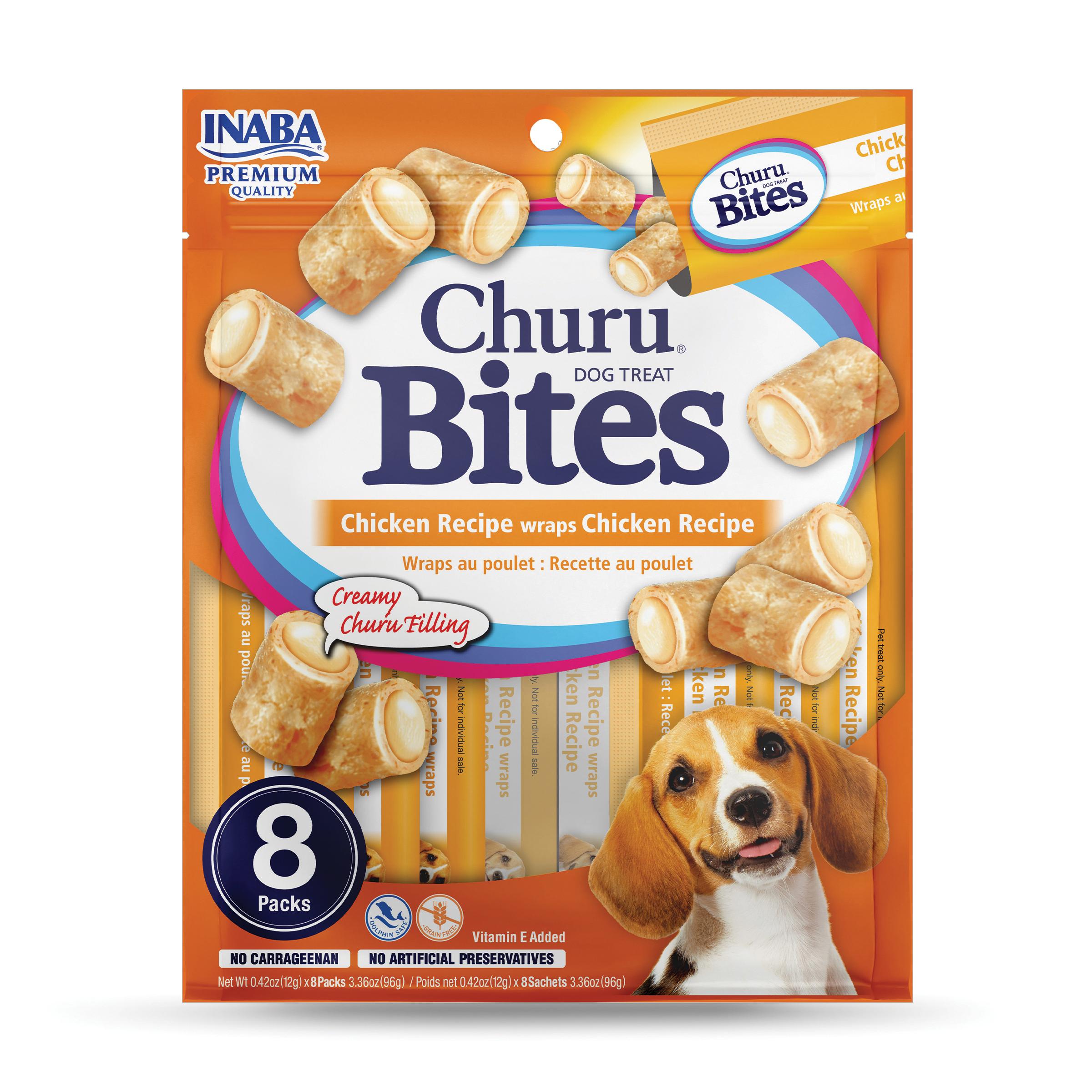 Inaba - Dog Churu Bites Chk Wrps - Case of 8-3.36 OZ