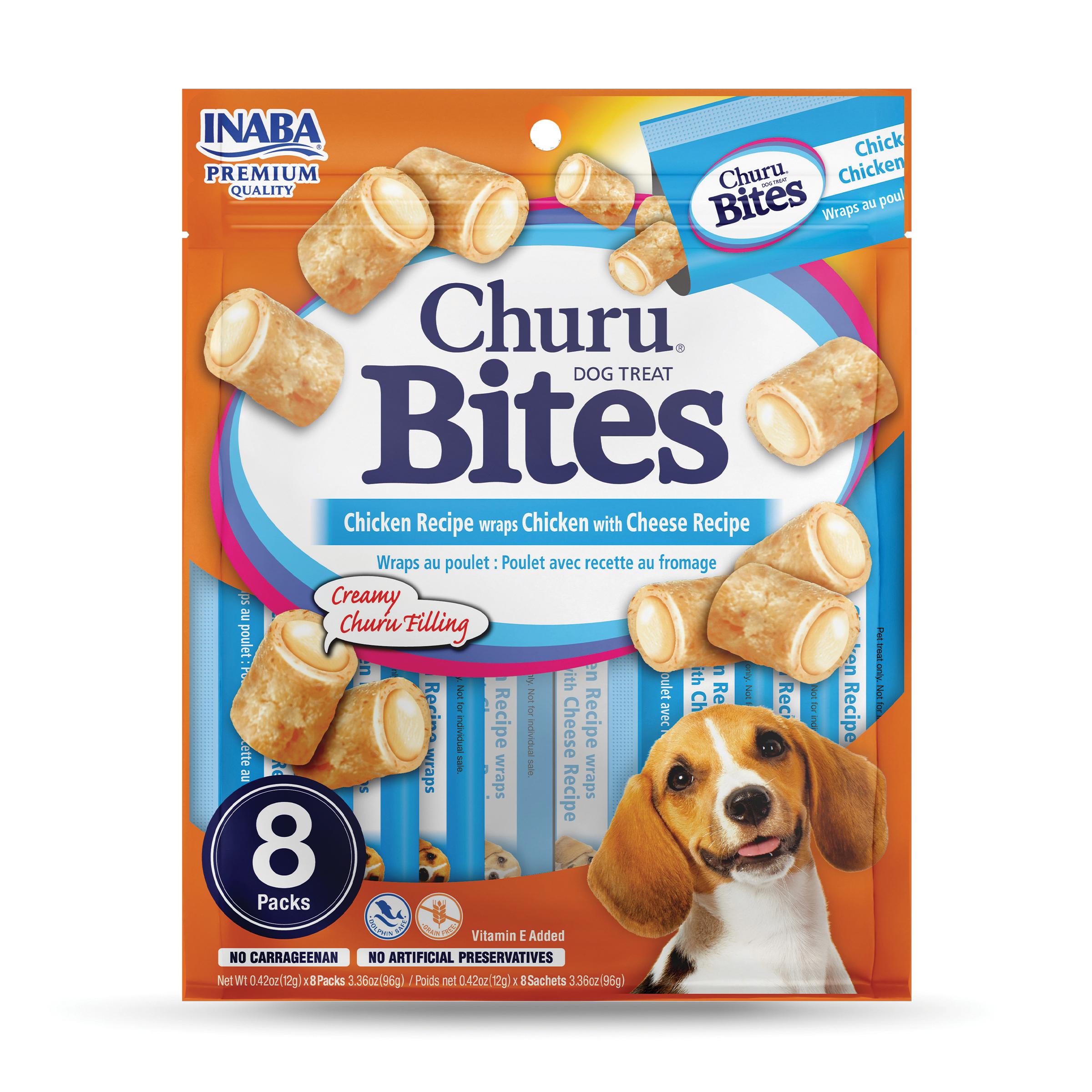 Inaba - Dog Churu Bites Chk Chs - Case of 8-3.36 OZ
