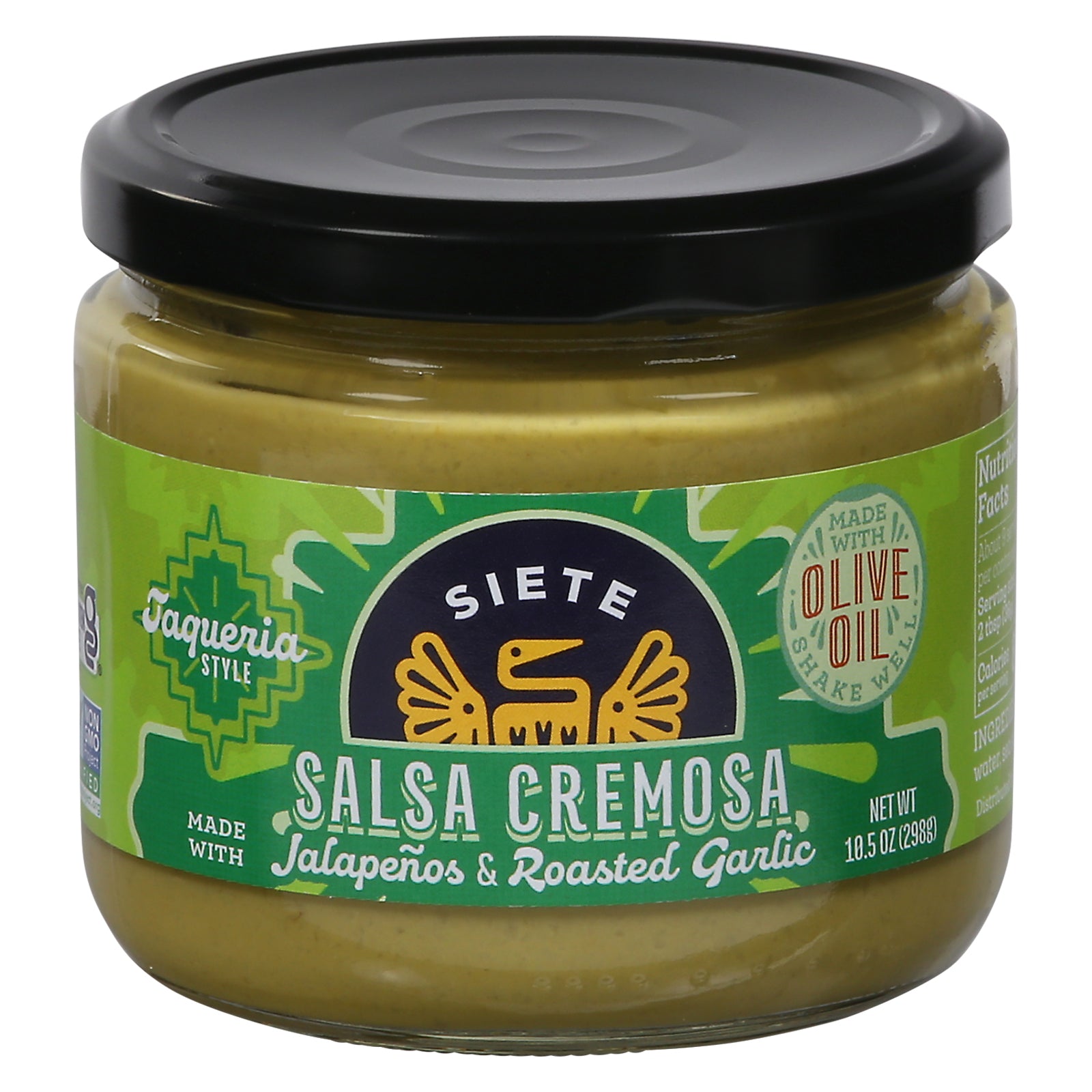 Siete - Salsa Cremosa Jalapeno - CS of 6-10.5 OZ