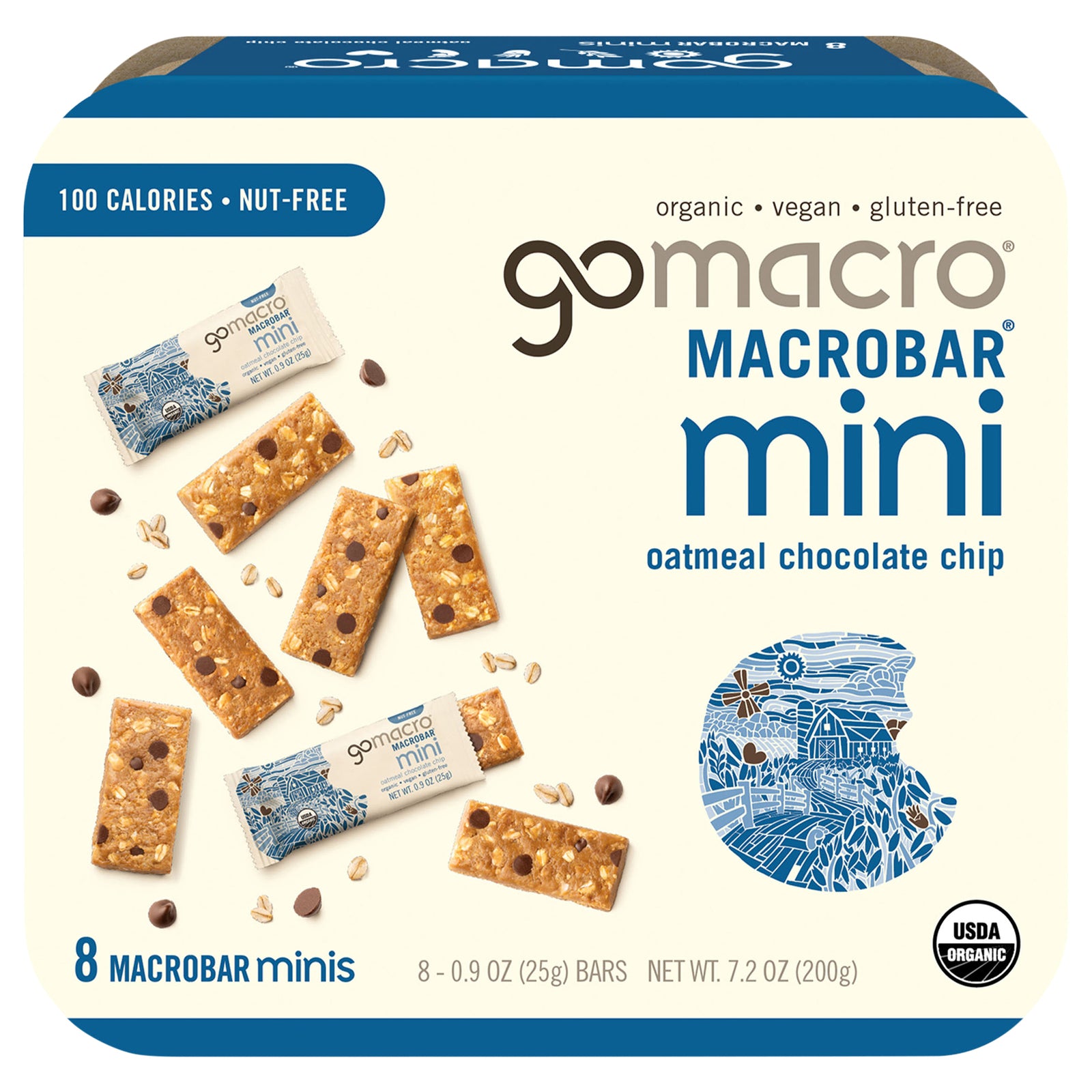 Gomacro - Bar Og2 Mini Oatml Cchip - CS of 8-7.2 OZ