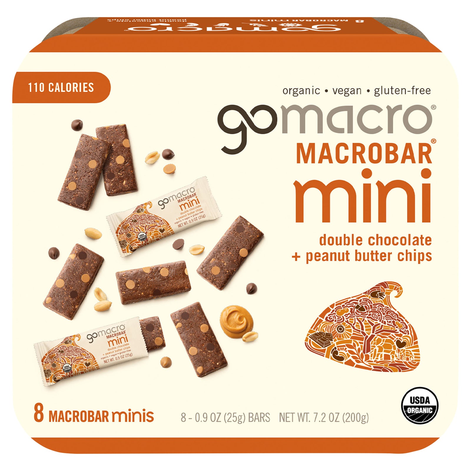Gomacro - Bar Og2 Mini Dbl Chc Pbtr - CS of 8-7.2 OZ