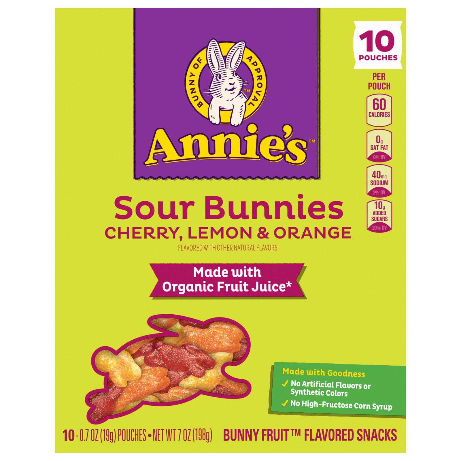 Annie's Homegrown - Frt Snk Og3 Sour Bunnies - CS of 8-7 OZ