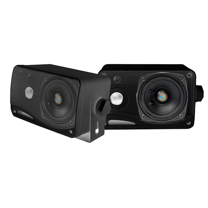 Pyle Marine 2-Way Box Speakers with 3.5” Woofer (Black)