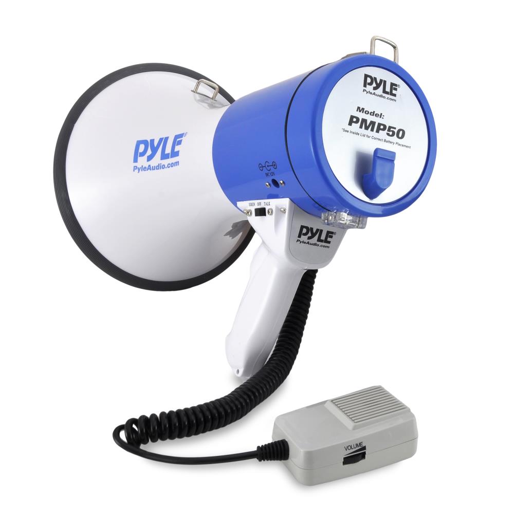 Pyle 50W Mini megaphone with Siren