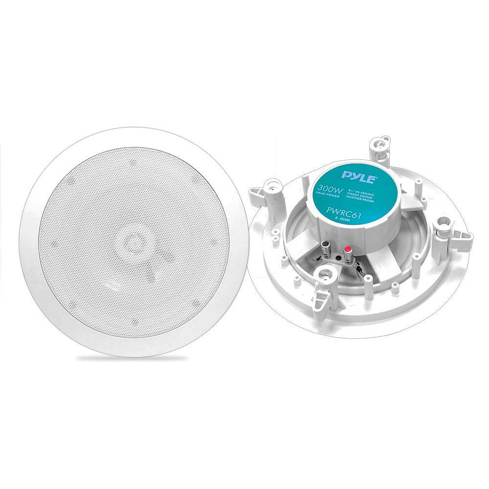 PYLE SPEAKERS 6.5" IN CEILING HOME;8 OHM WATERPROOF;300WATT;*PAIR*