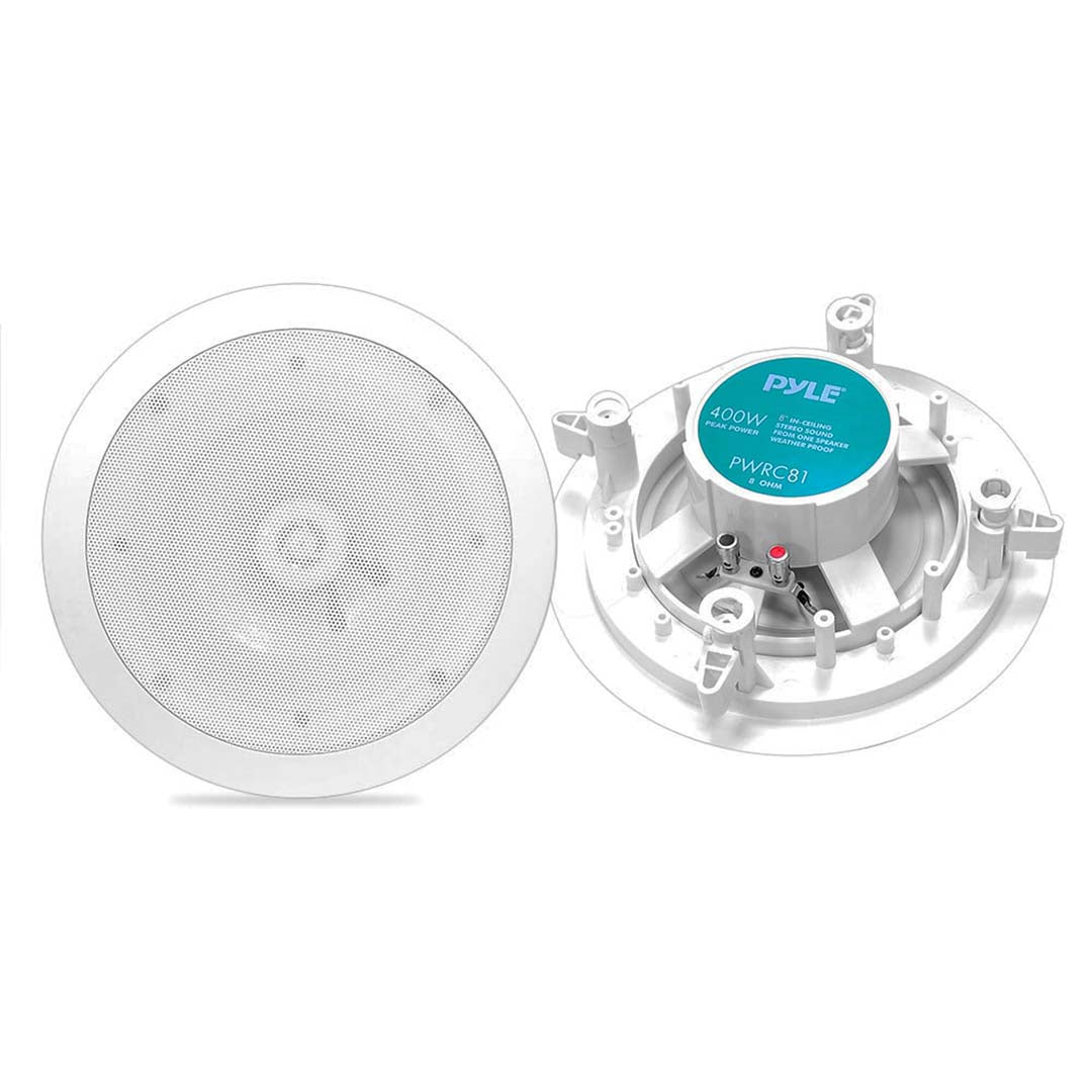 SPEAKER 8" IN CEILING PYLE HOME;WATERPROOF;400WATT;*PAIR*