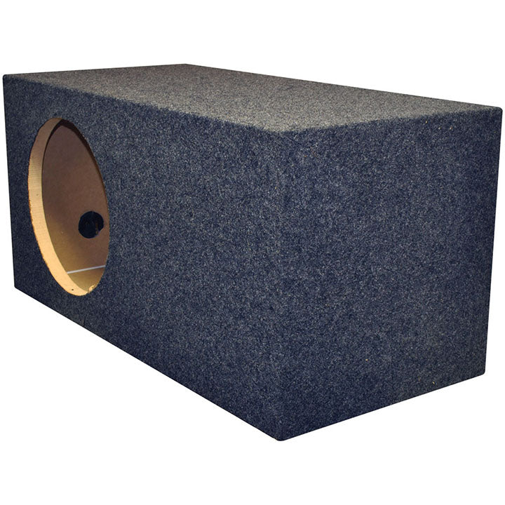 Qpower Single 12" Side Ported SPL Xtra Large Heavy Duty Empty Woofer Box