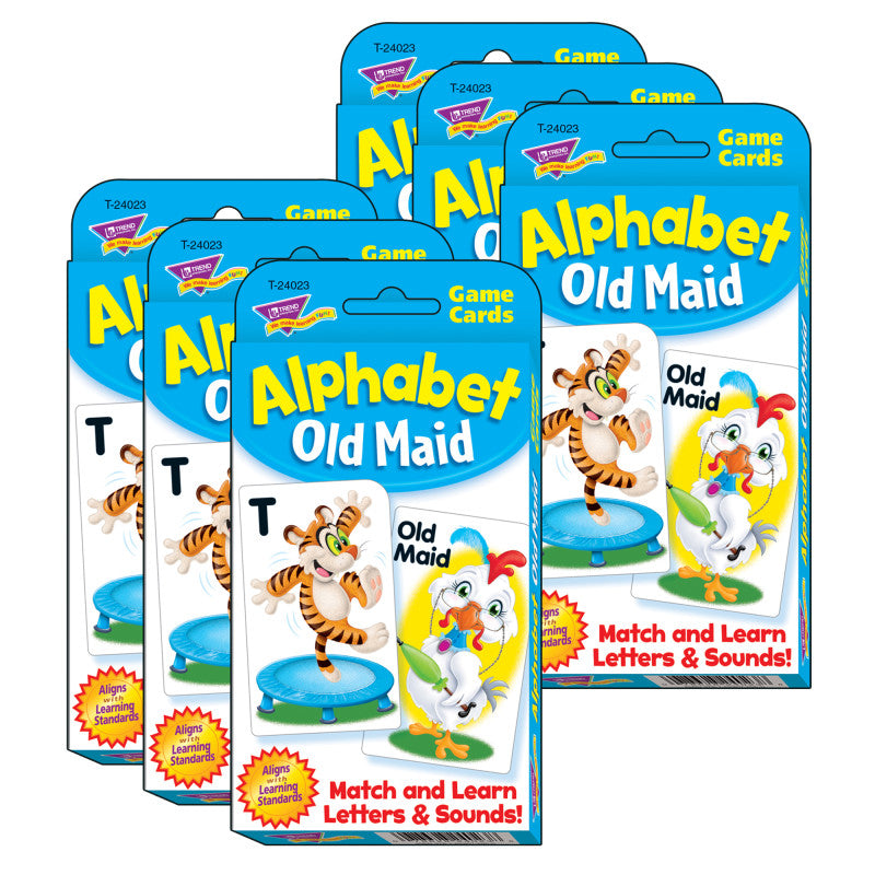 TREND - Alphabet Old Maid Challenge Cards®, 6 Sets