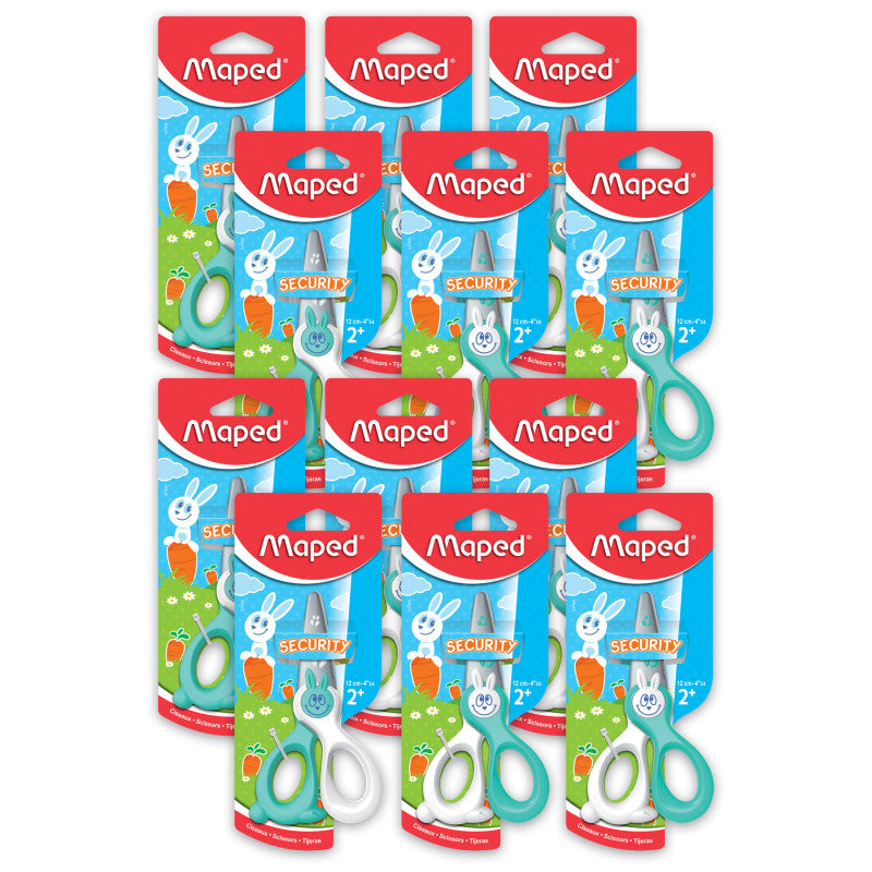 MAPED - Kidicut Safety Scissors, Pack of 12