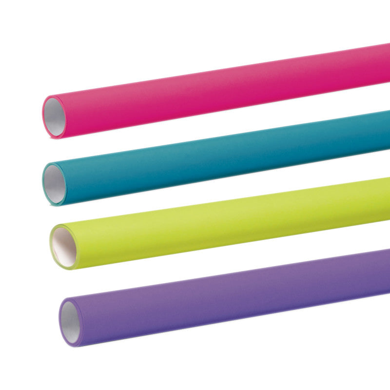 FADELESS - Bulletin Board Art Paper, Bright Assortment, 48" x 12', 4 Rolls